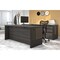 Bestar Prestige + U-Shaped Workstation with One Pedestal, Bark Gray/Slate 99871-000047 - alternate 3